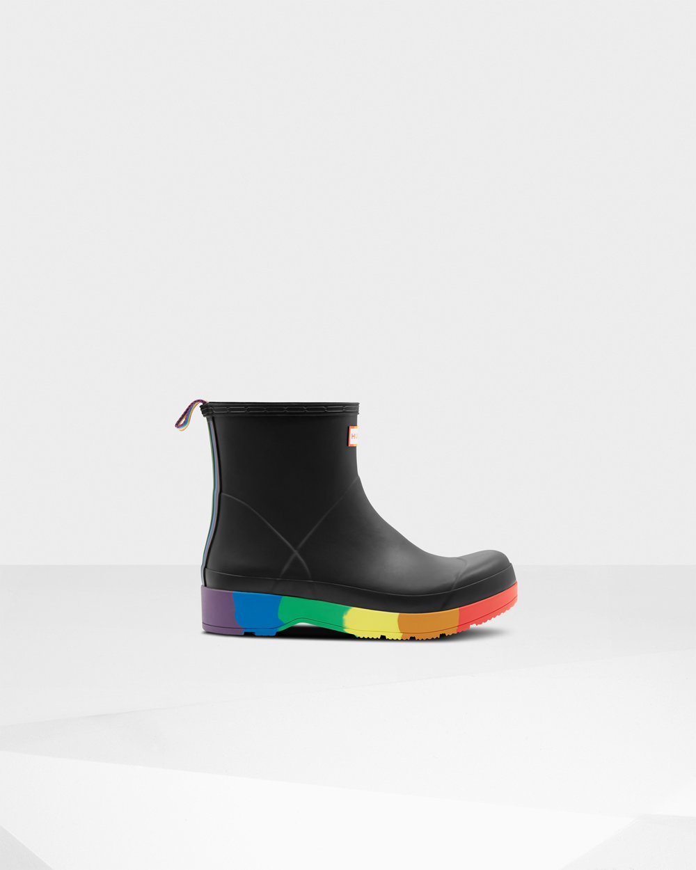 Hunter Original Pride Heeled Rain Play Boots - Shop Online Mens Black - SAPVGZ237